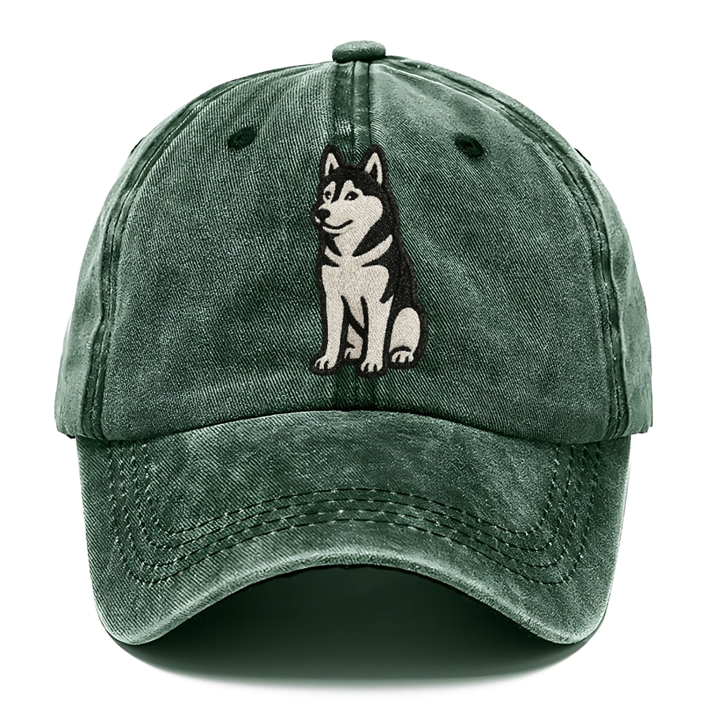 siberian-husky-black-white-loyal-spirit Hat