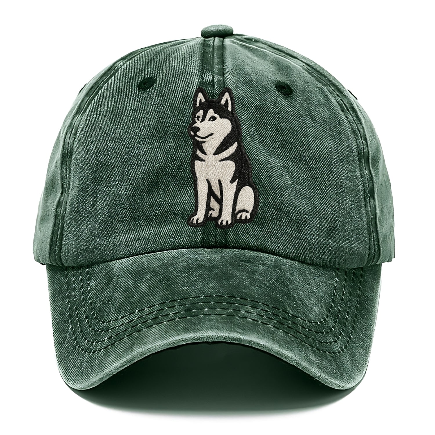 siberian-husky-black-white-loyal-spirit Hat