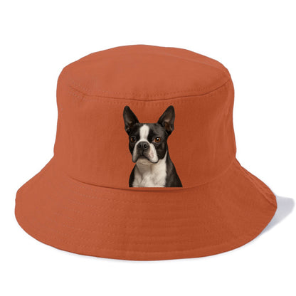 boston terrier portrait design Hat