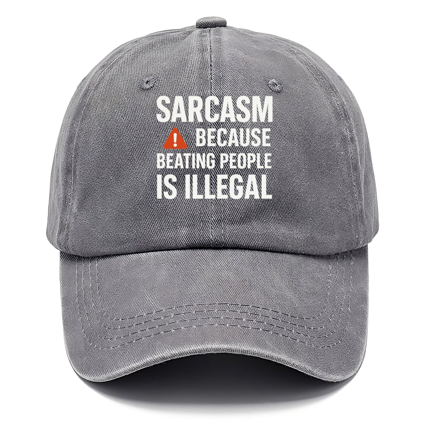 sarcasm because beating people Hat