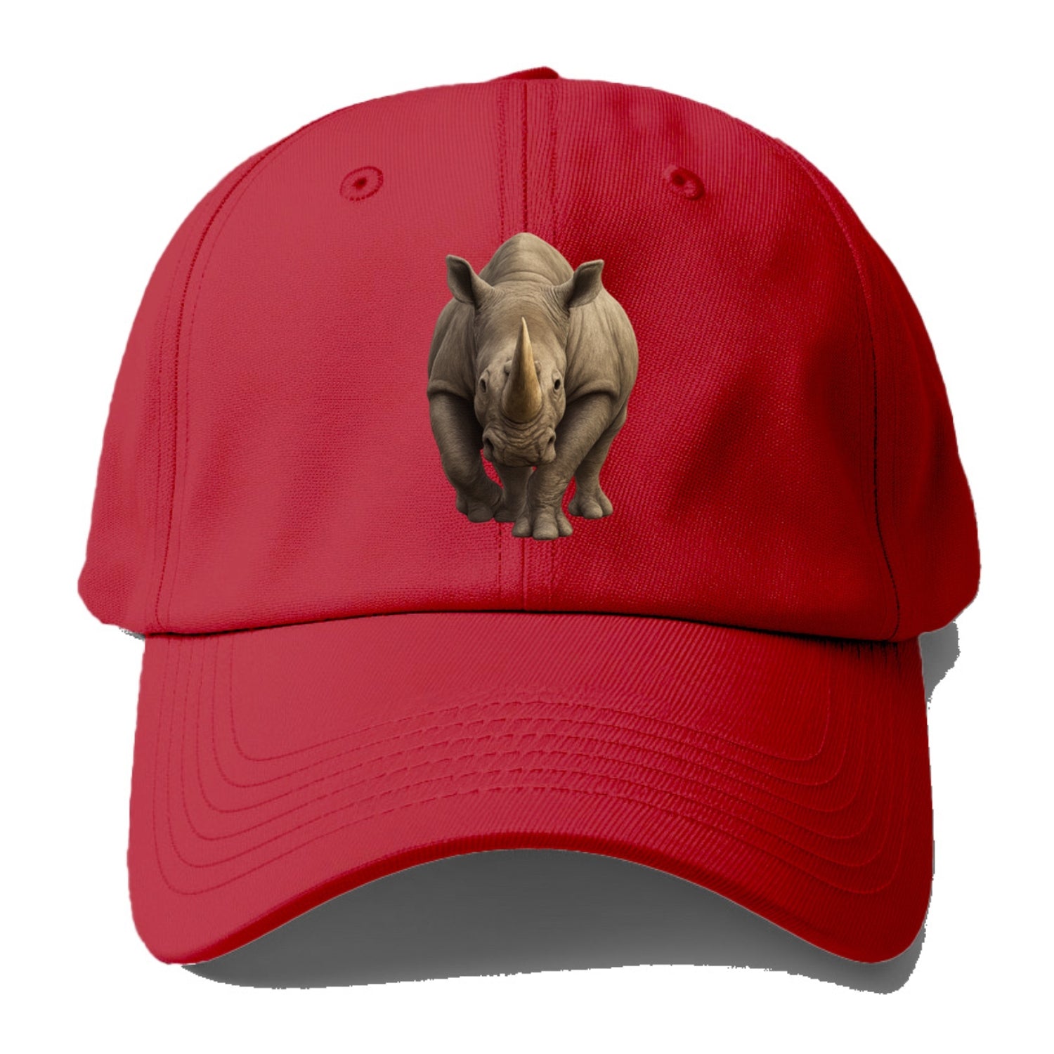 rhino portrait intense gaze illustration Hat