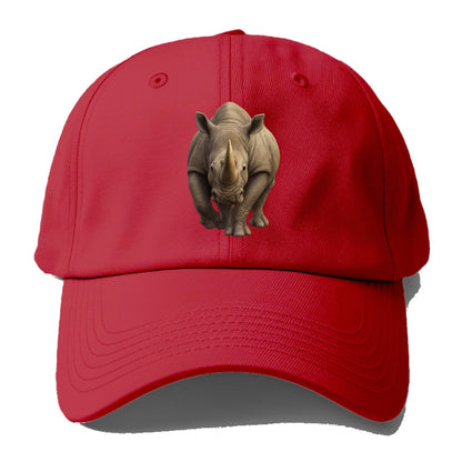 rhino portrait intense gaze illustration Hat