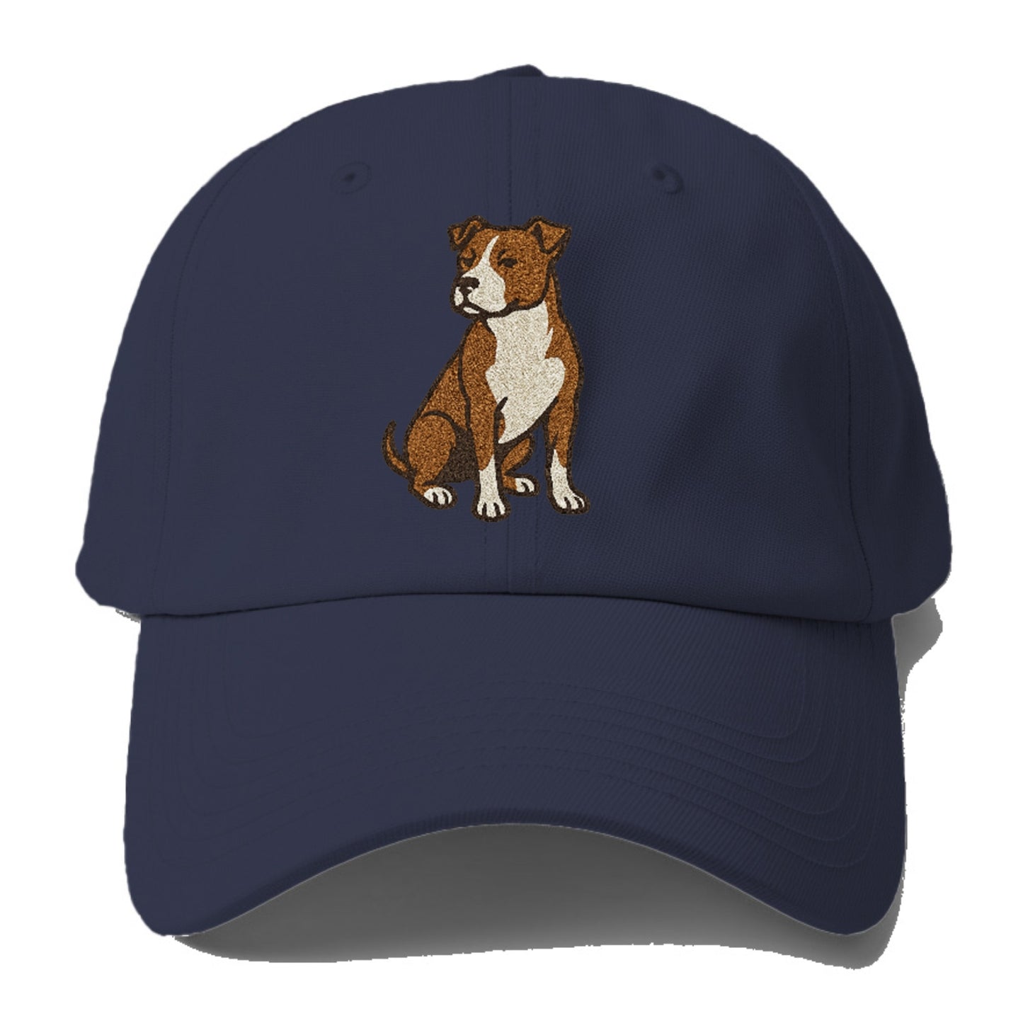 American Pit Bull Terrier Brown And White Pose Hat