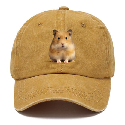 cute realistic hamster illustration portrait Hat