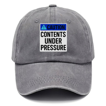 contents under pressure Hat