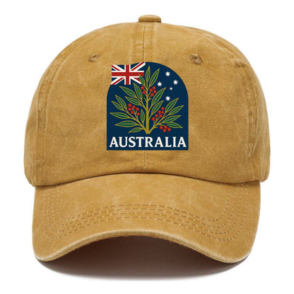Australian Botanical Emblem Hat