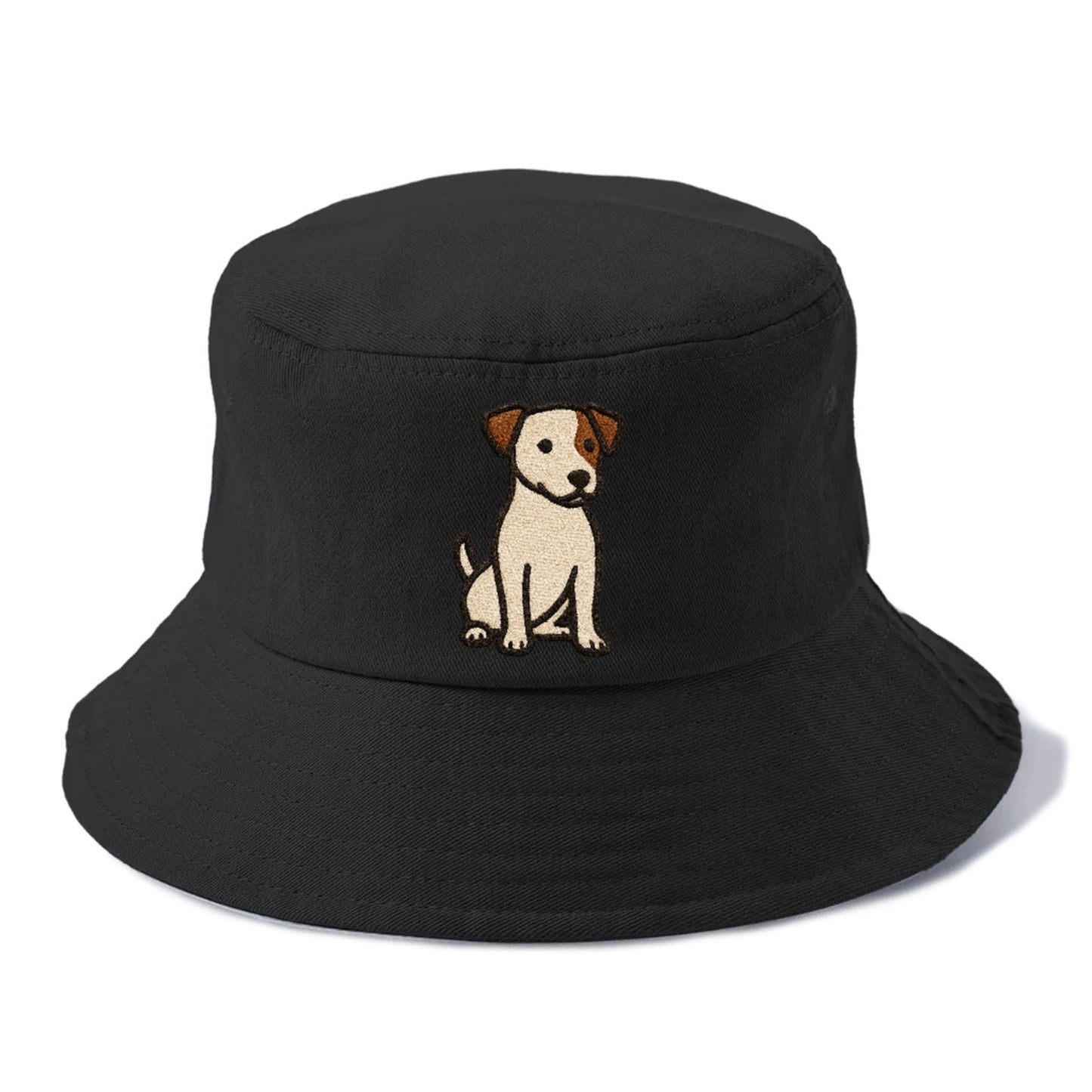 Jack Russell Terrier White With Brown Patches Pose Hat