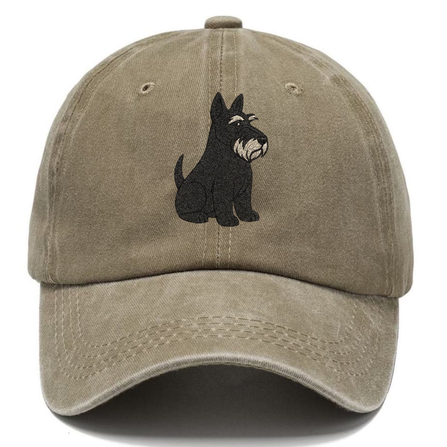 Scottish Terrier Black Sitting Pose Hat