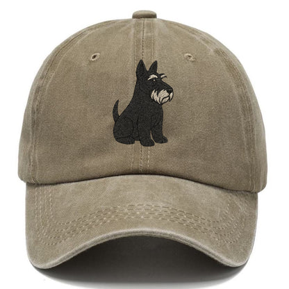 Scottish Terrier Black Sitting Pose Hat