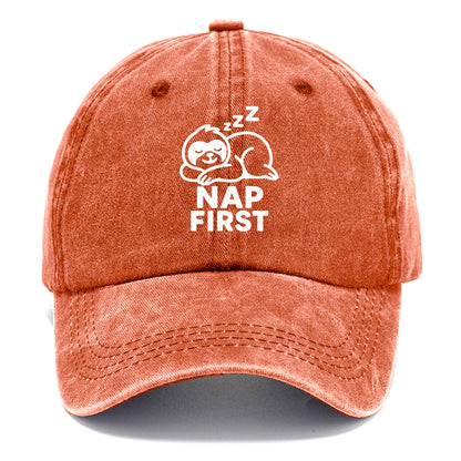 nap first sloth Hat