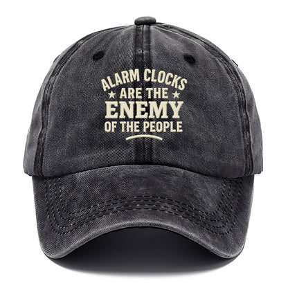 alarm clocks are the enemy of the people Hat