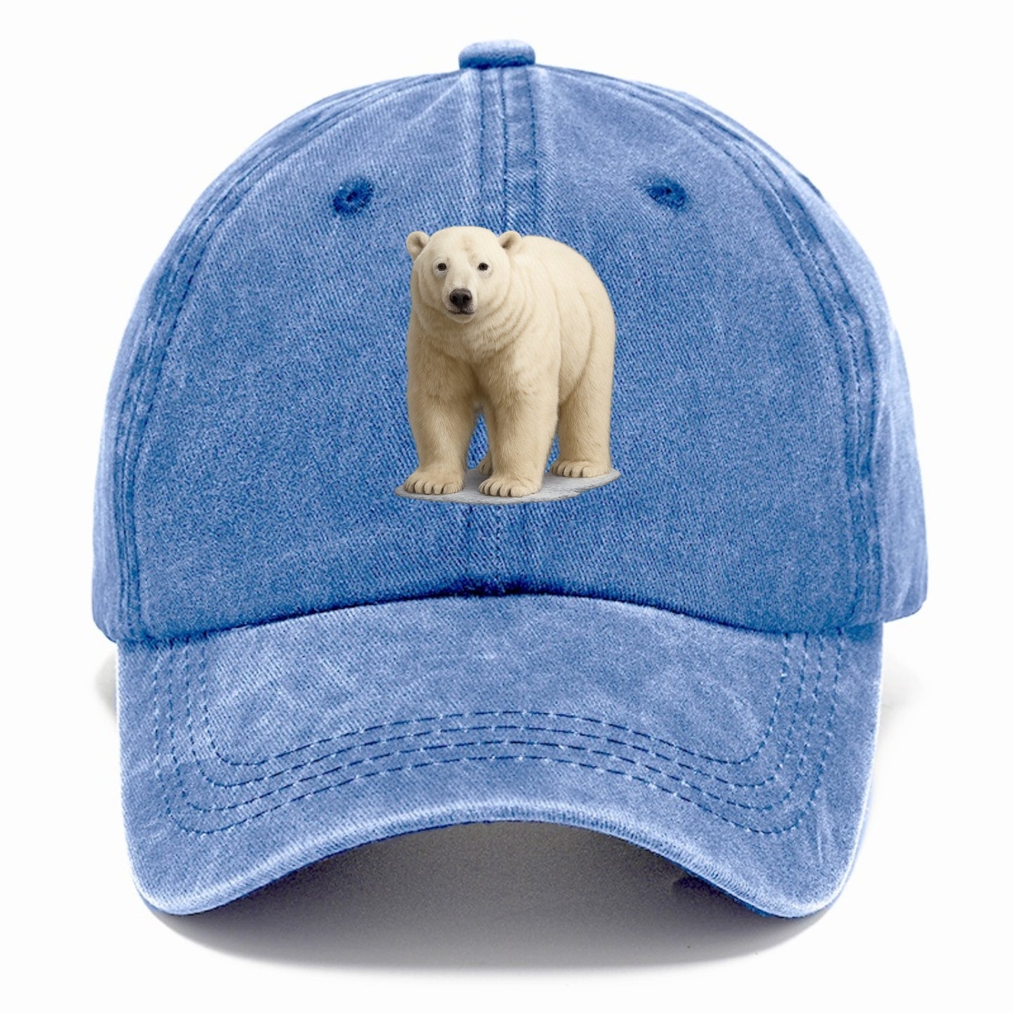 majestic polar bear front portrait Hat