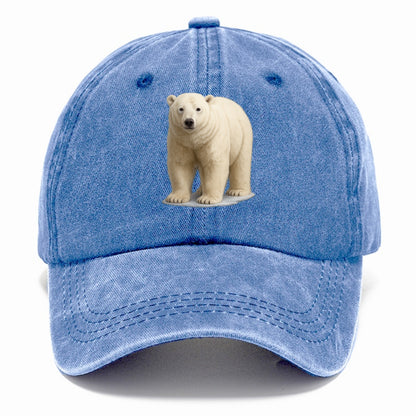 majestic polar bear front portrait Hat