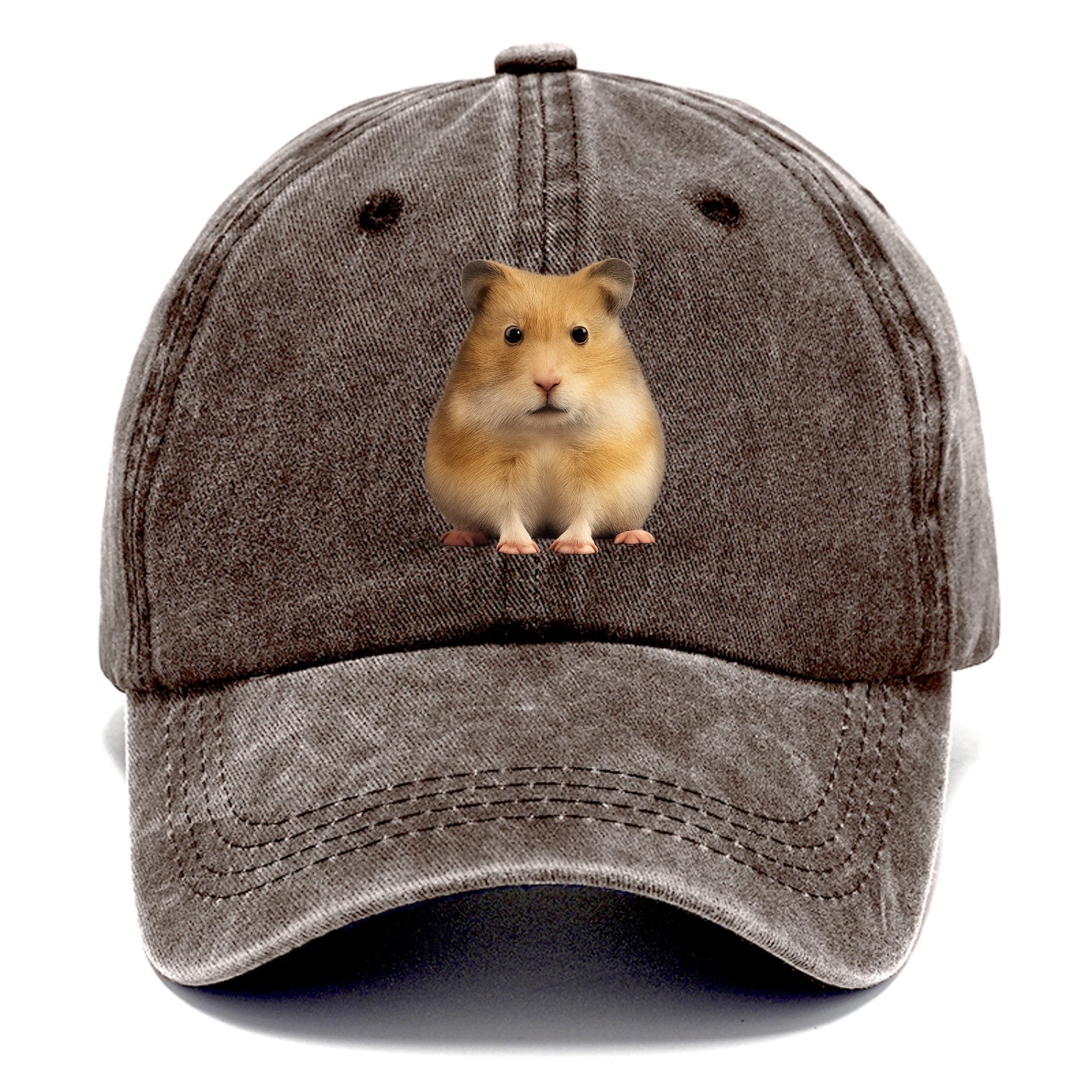 cute realistic hamster illustration portrait Hat
