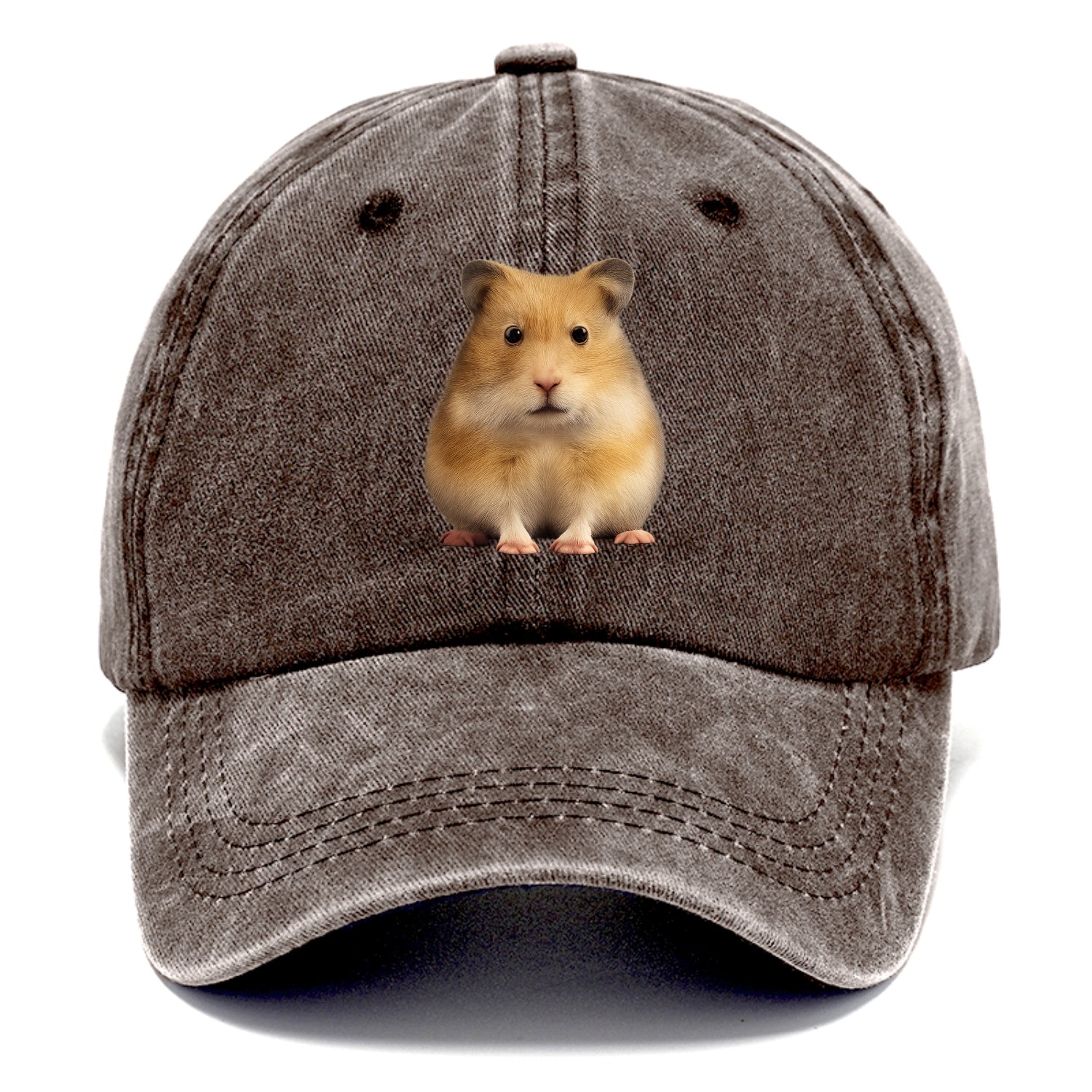 cute realistic hamster illustration portrait Hat