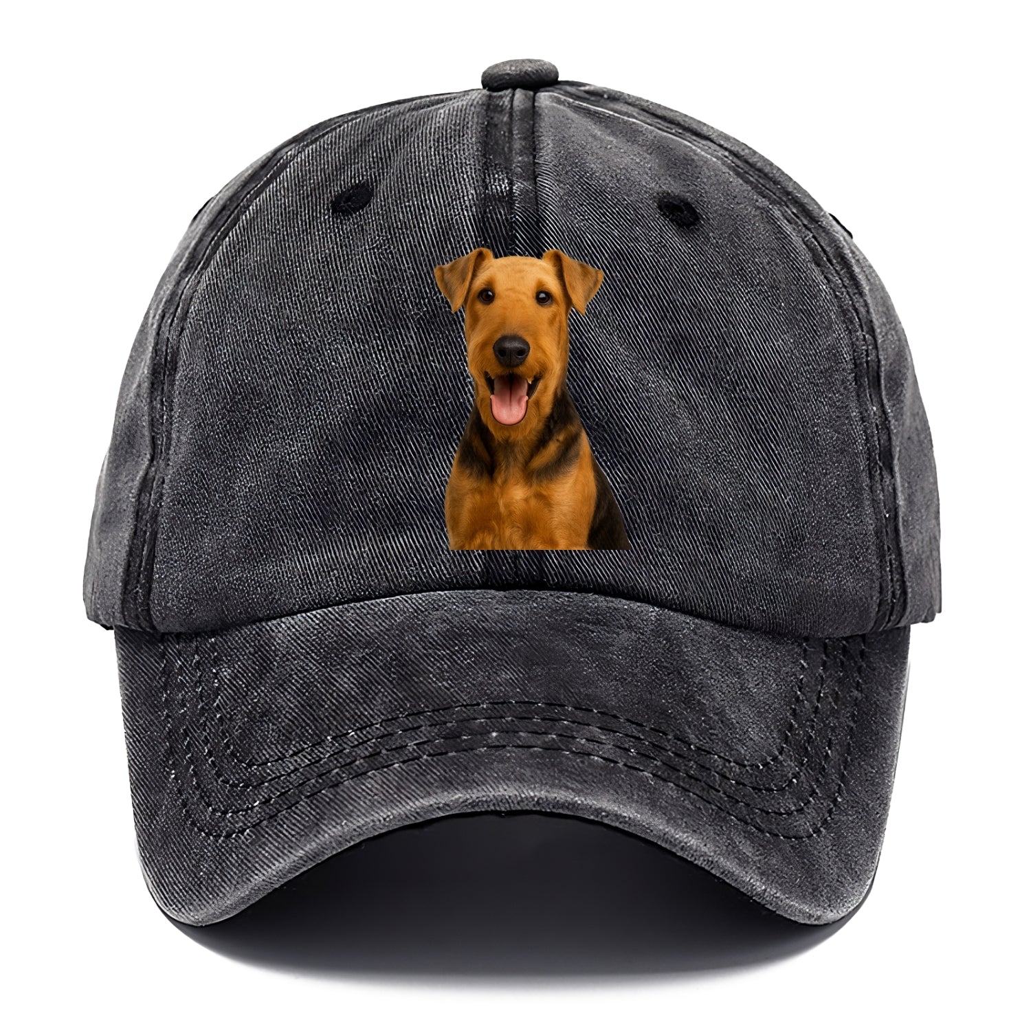airedale terrier portrait design Hat