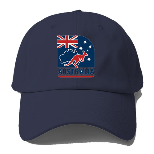 Australian Flag And Wildlife Baseball Cap