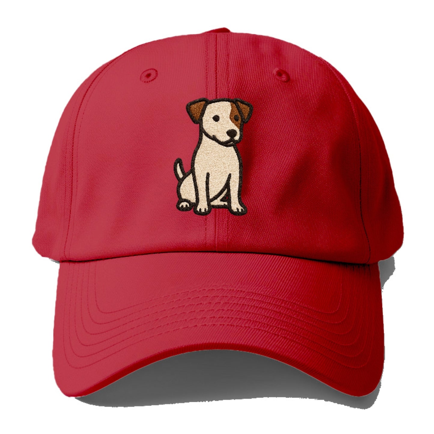 Jack Russell Terrier White With Brown Patches Pose Hat