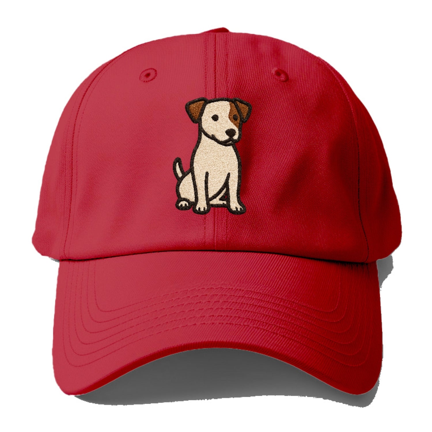 Jack Russell Terrier White With Brown Patches Pose Hat