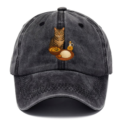 bengali-fish-curry-cat-charm Hat