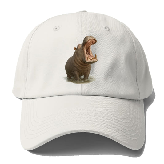 majestic hippo emerging from water Hat