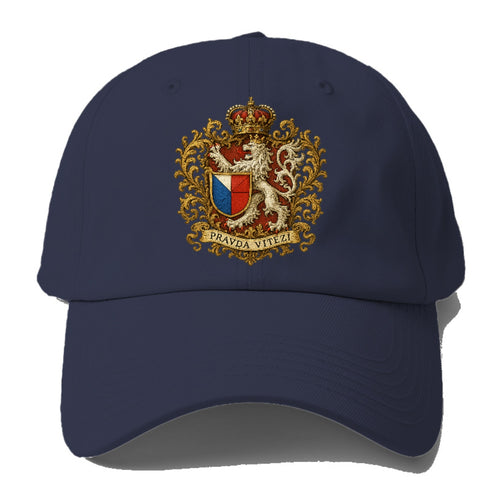 Heraldrycrestlionczech Baseball Cap For Big Heads