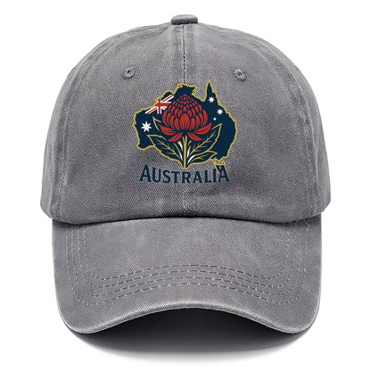 Australian Floral Map Hat
