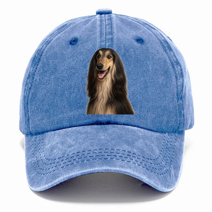 afghan hound portrait design Hat
