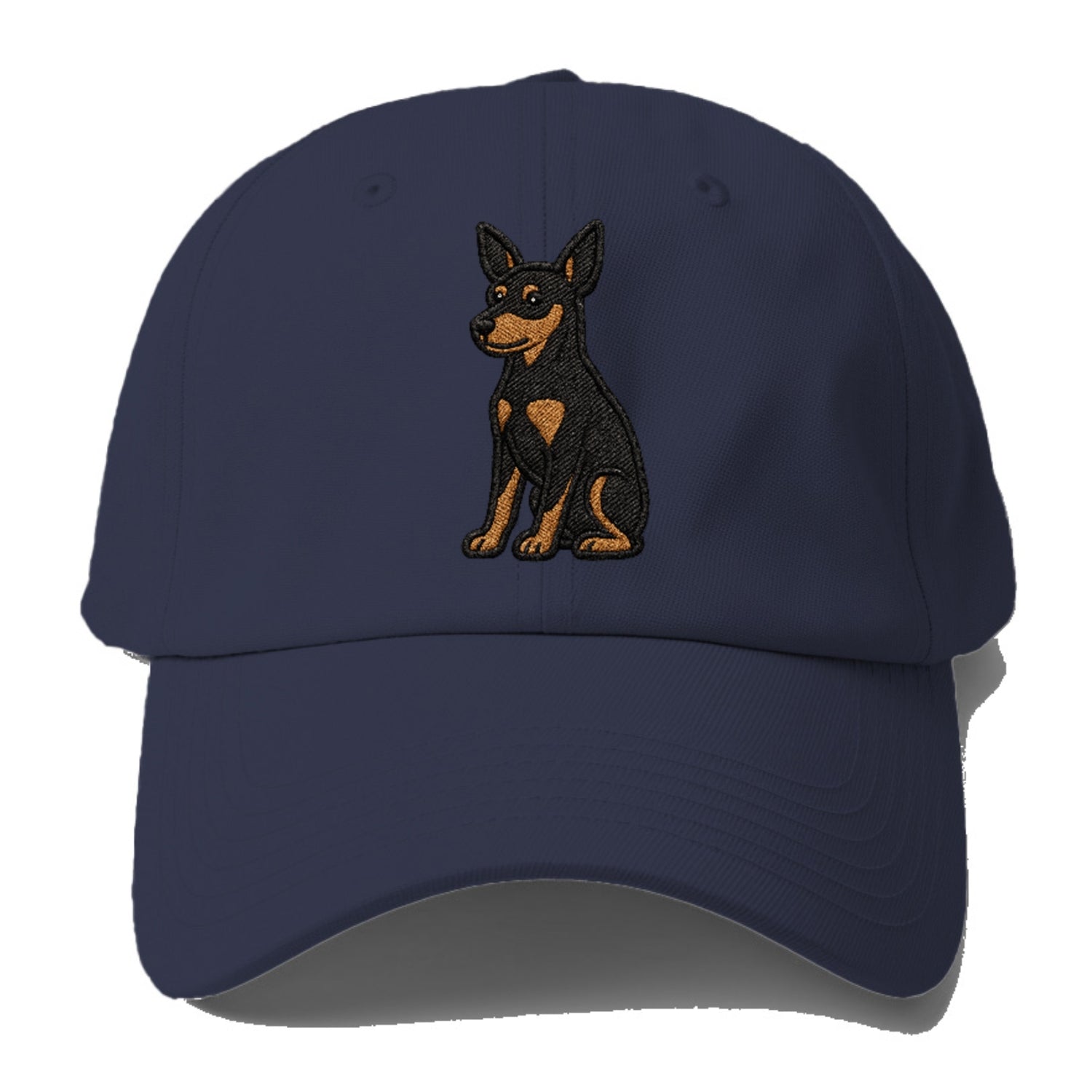 miniature-pinscher-black-tan-regal-poise Hat