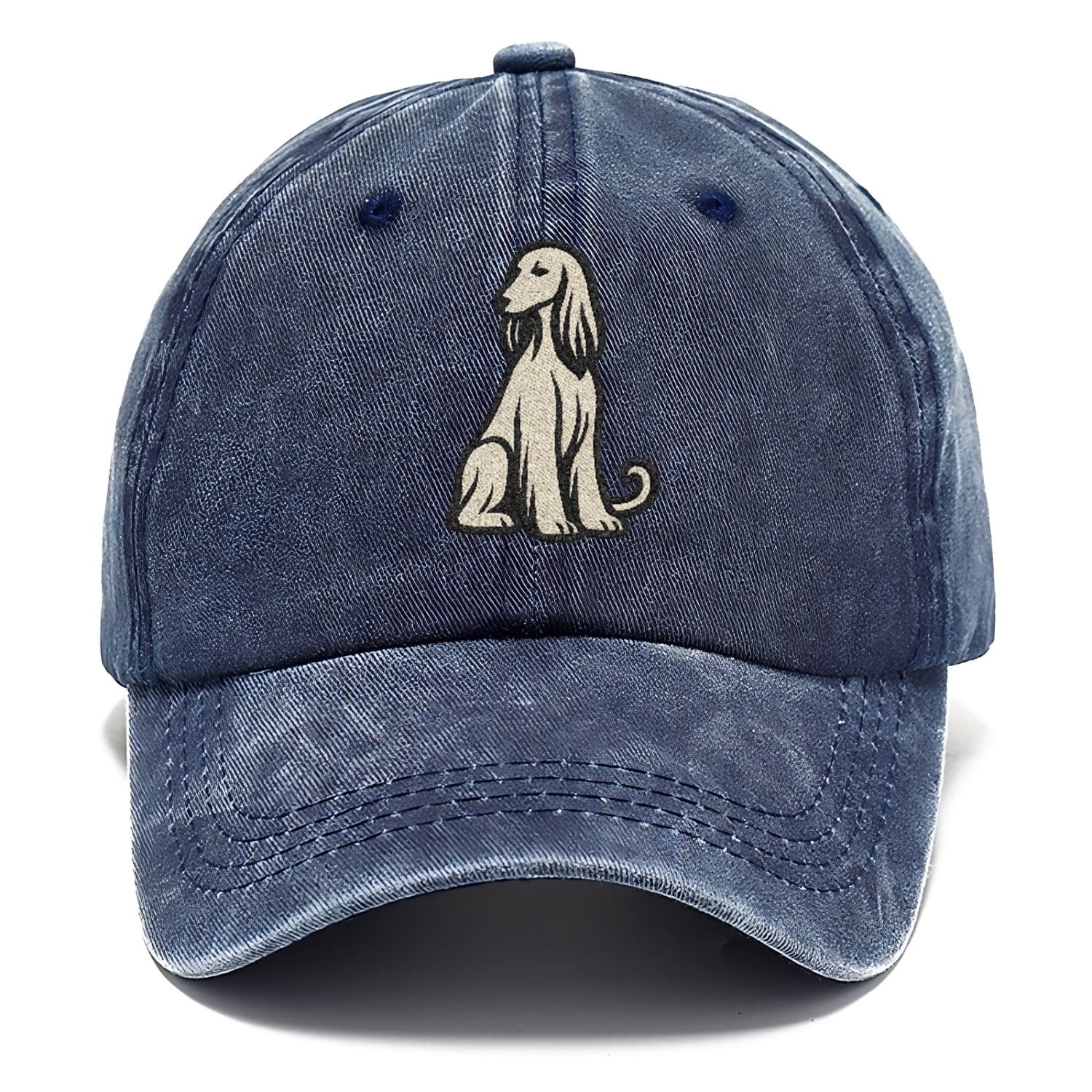 Afghan Hound Cream Colored Design Hat