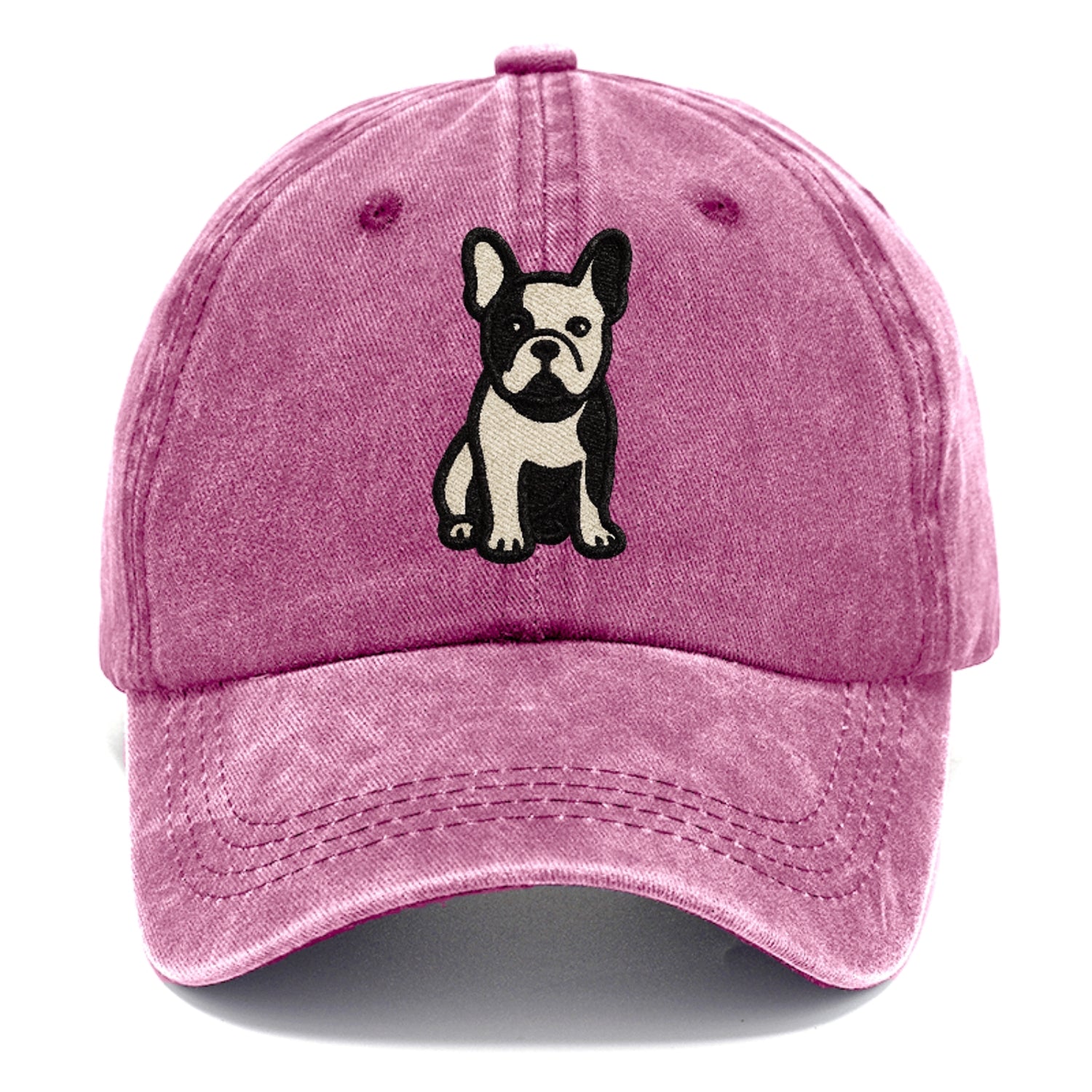 French Bulldog Black And White Tuxedo Pose Hat