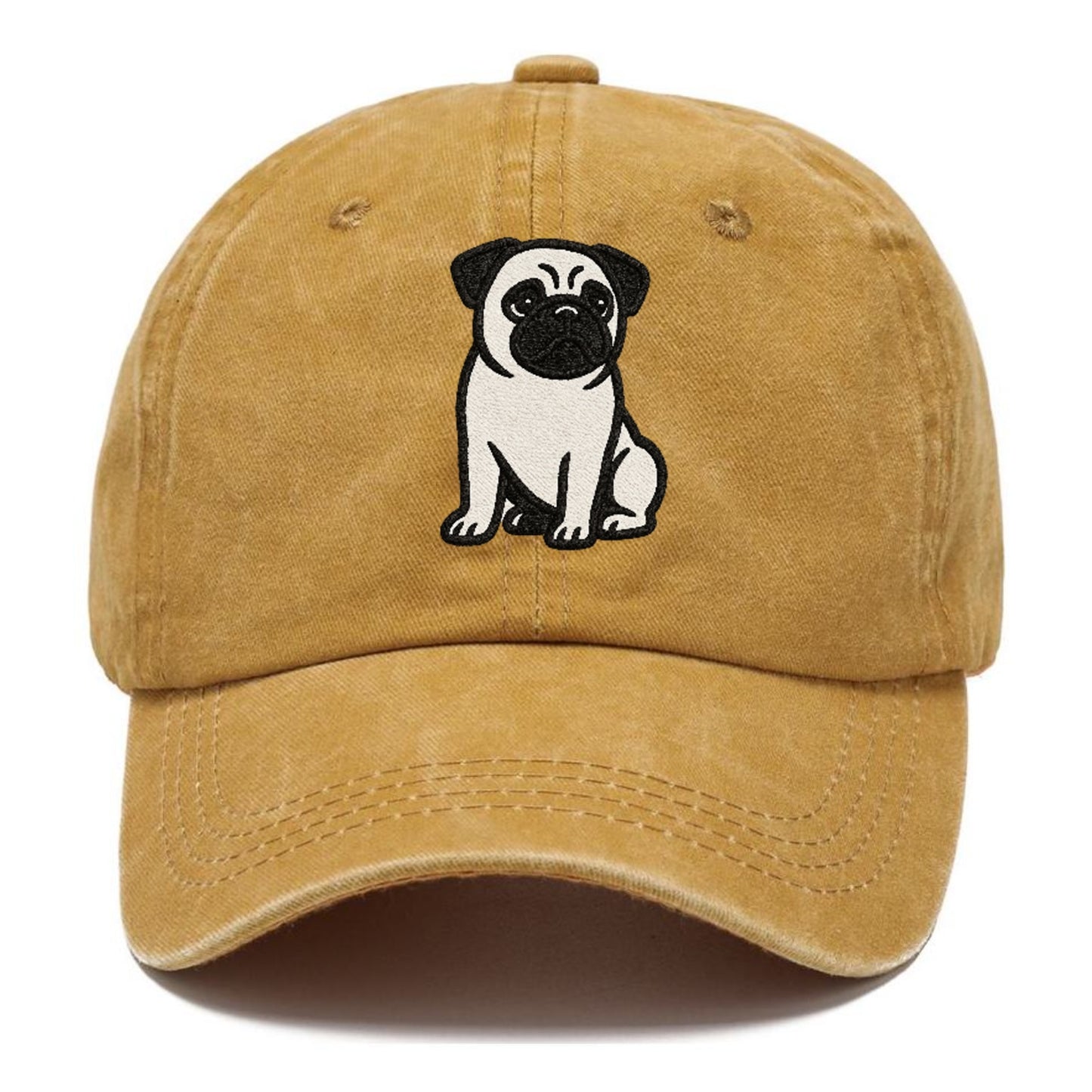 black-pug-charming-companion Hat