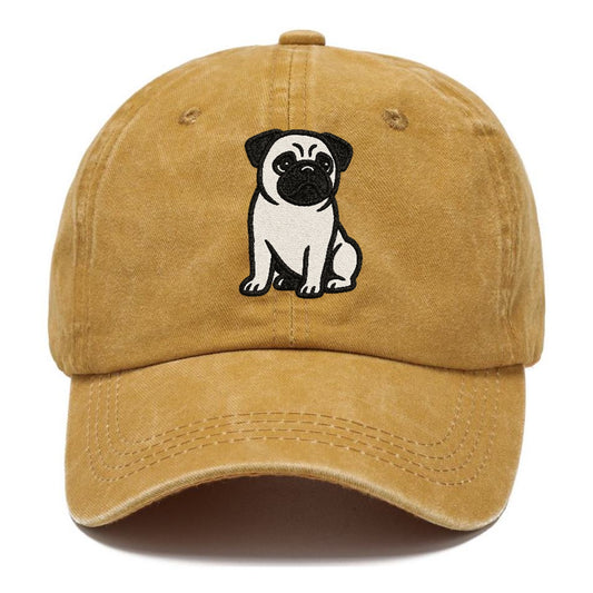 black-pug-charming-companion Hat