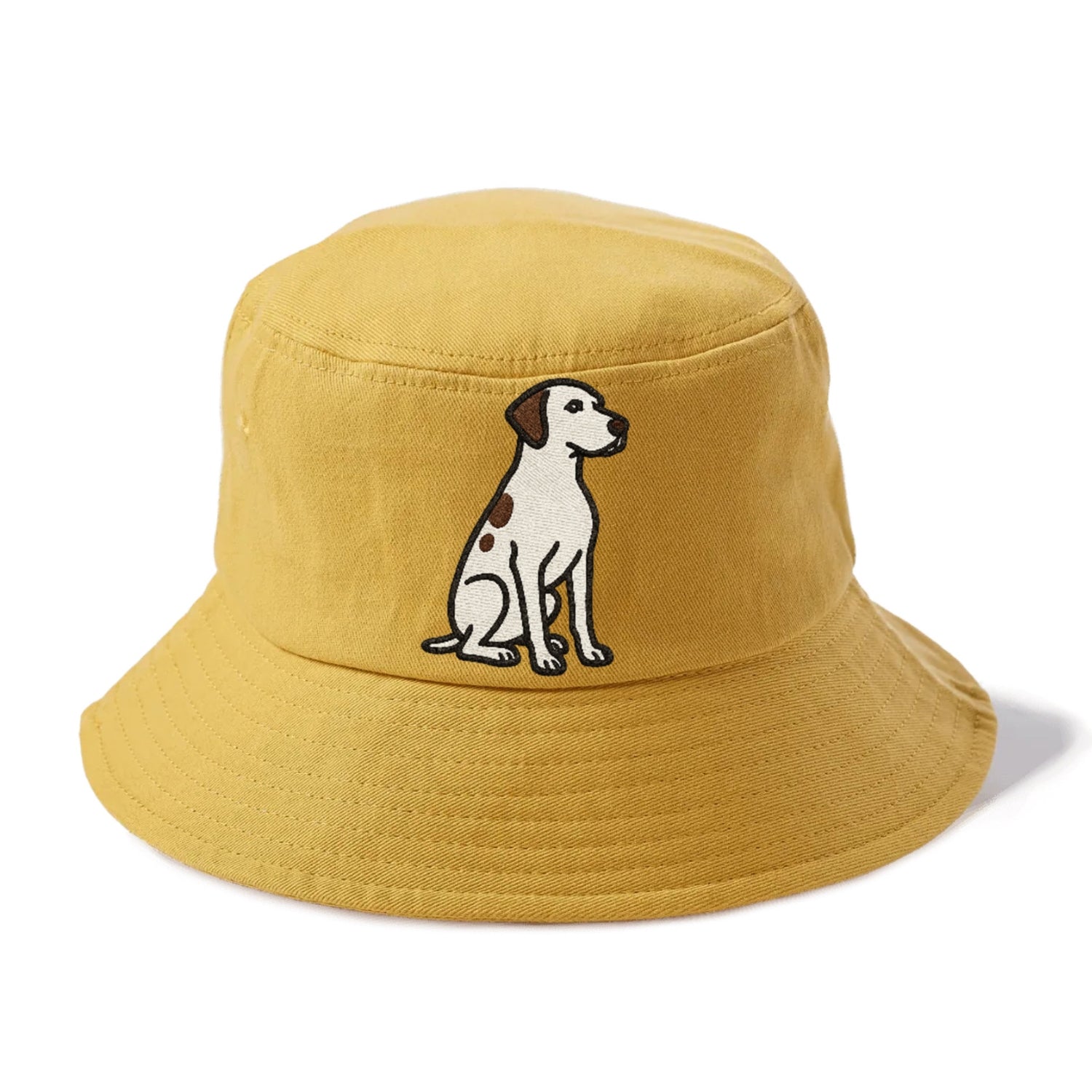 pointer-white-liver-spots-sitting-pose-loyal-spirit Hat