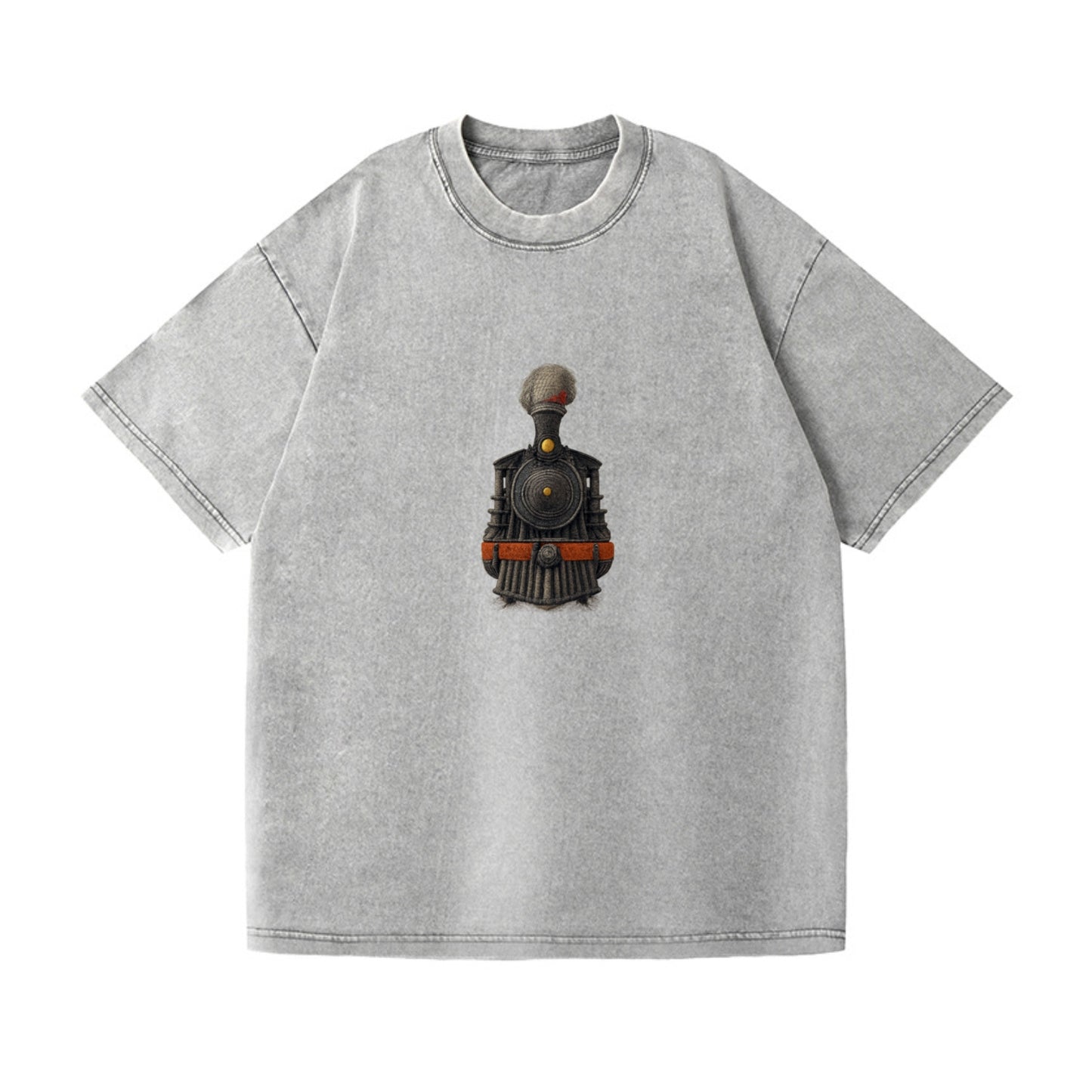 steam engine textured train illustration Hat