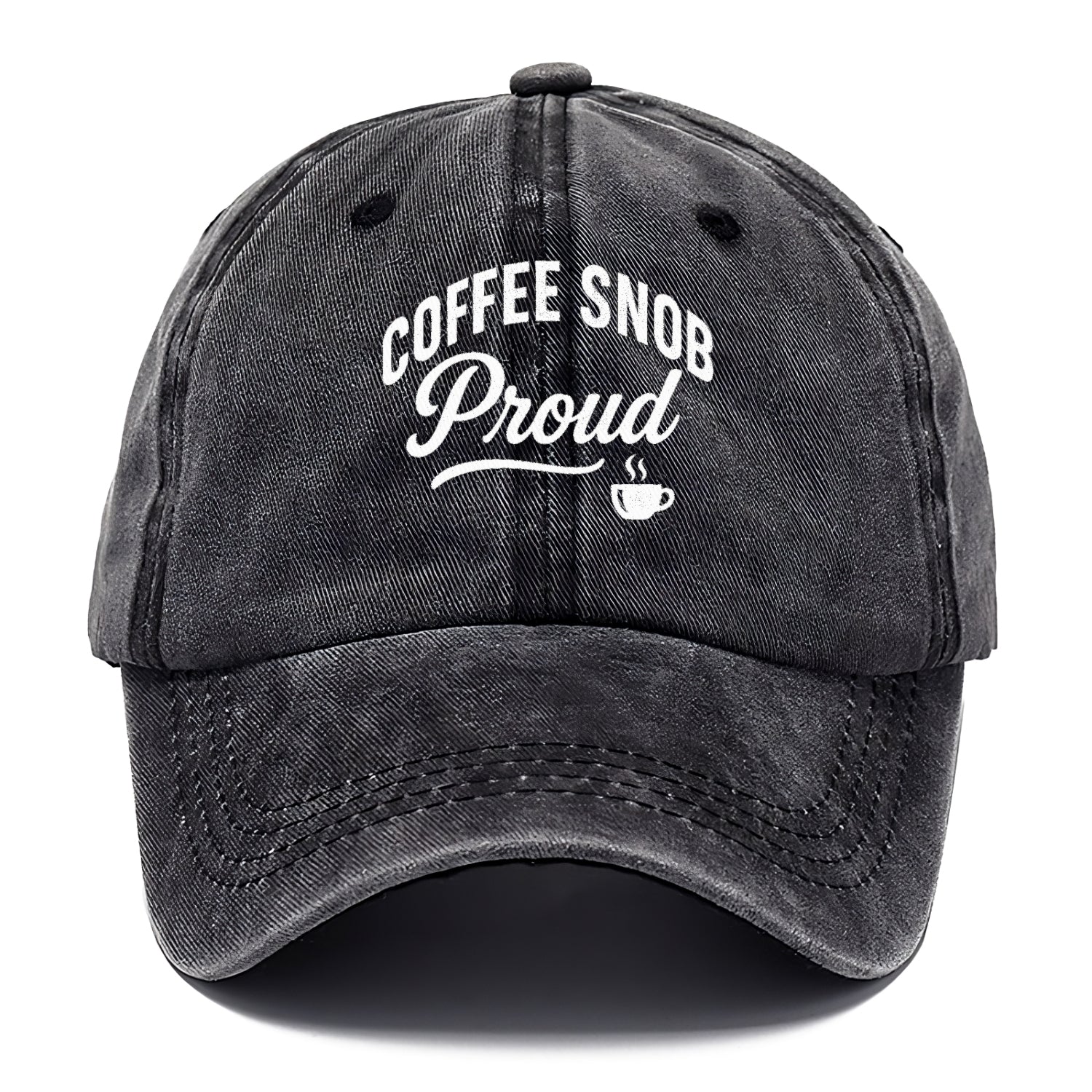 proud coffee snob bold design Hat