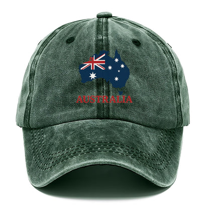 Australian Map and Flag Hat