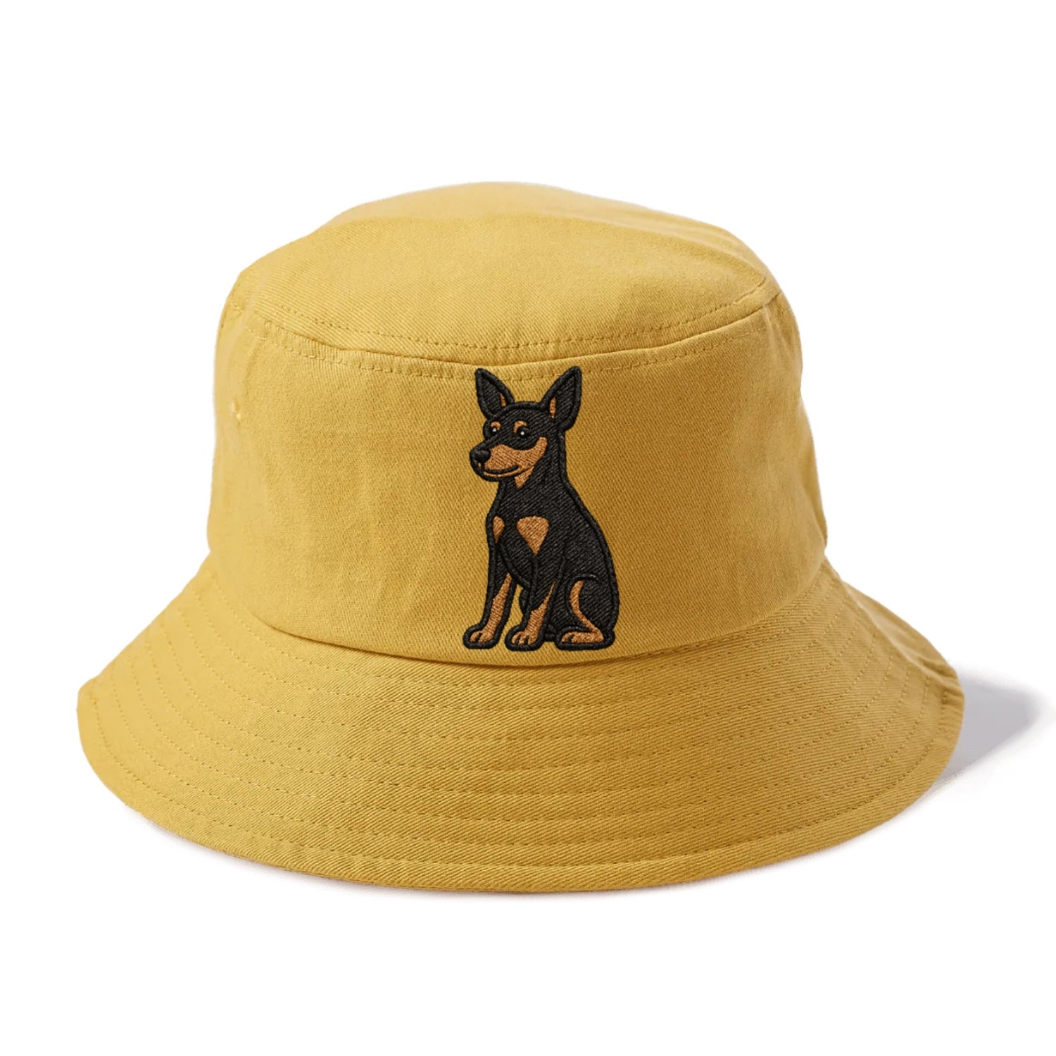 miniature-pinscher-black-tan-regal-poise Hat