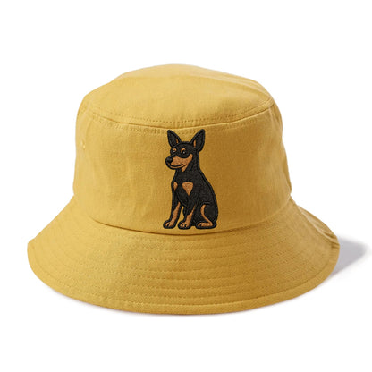 miniature-pinscher-black-tan-regal-poise Hat