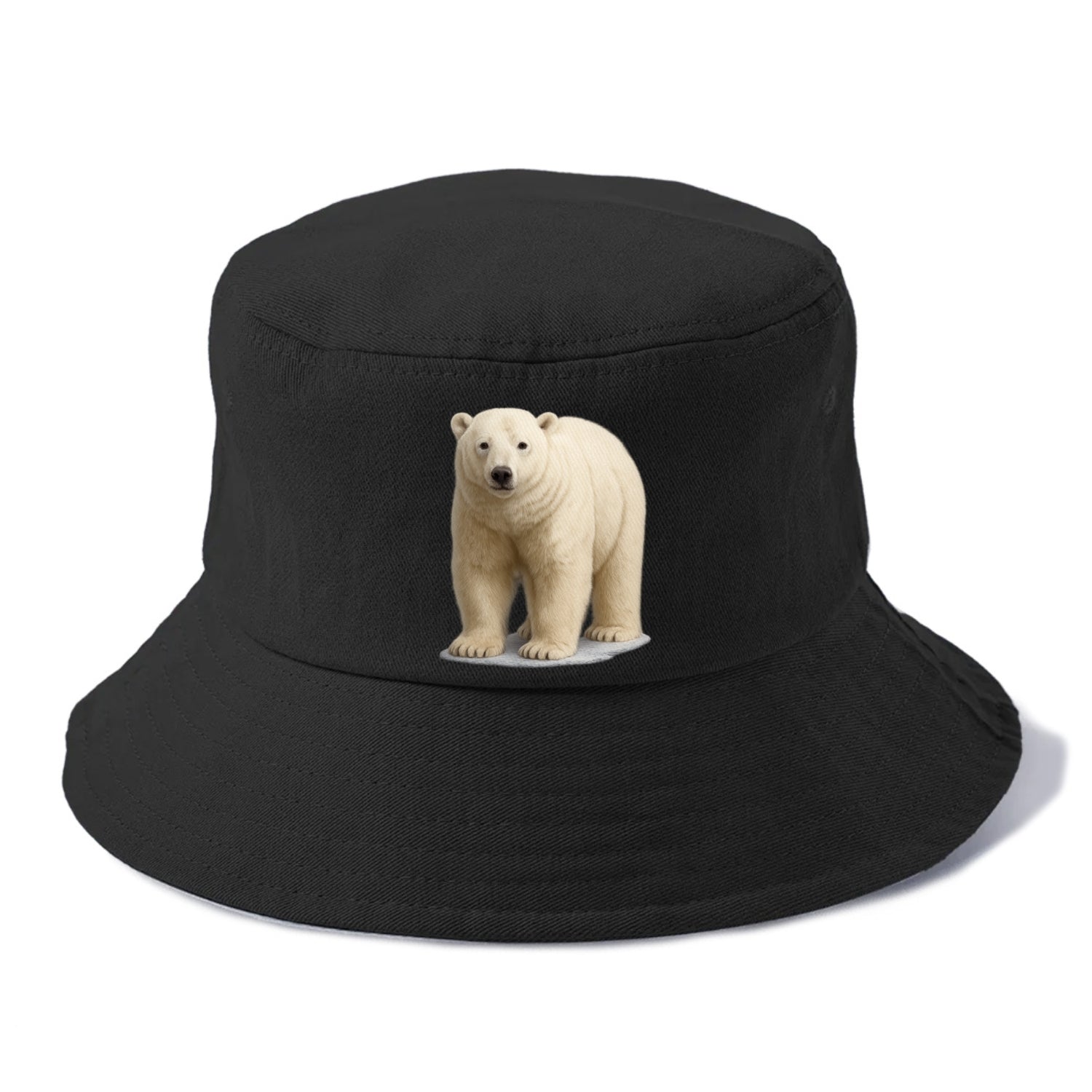 majestic polar bear front portrait Hat