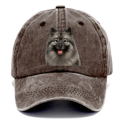 keeshond: silver fox, golden heart Hat