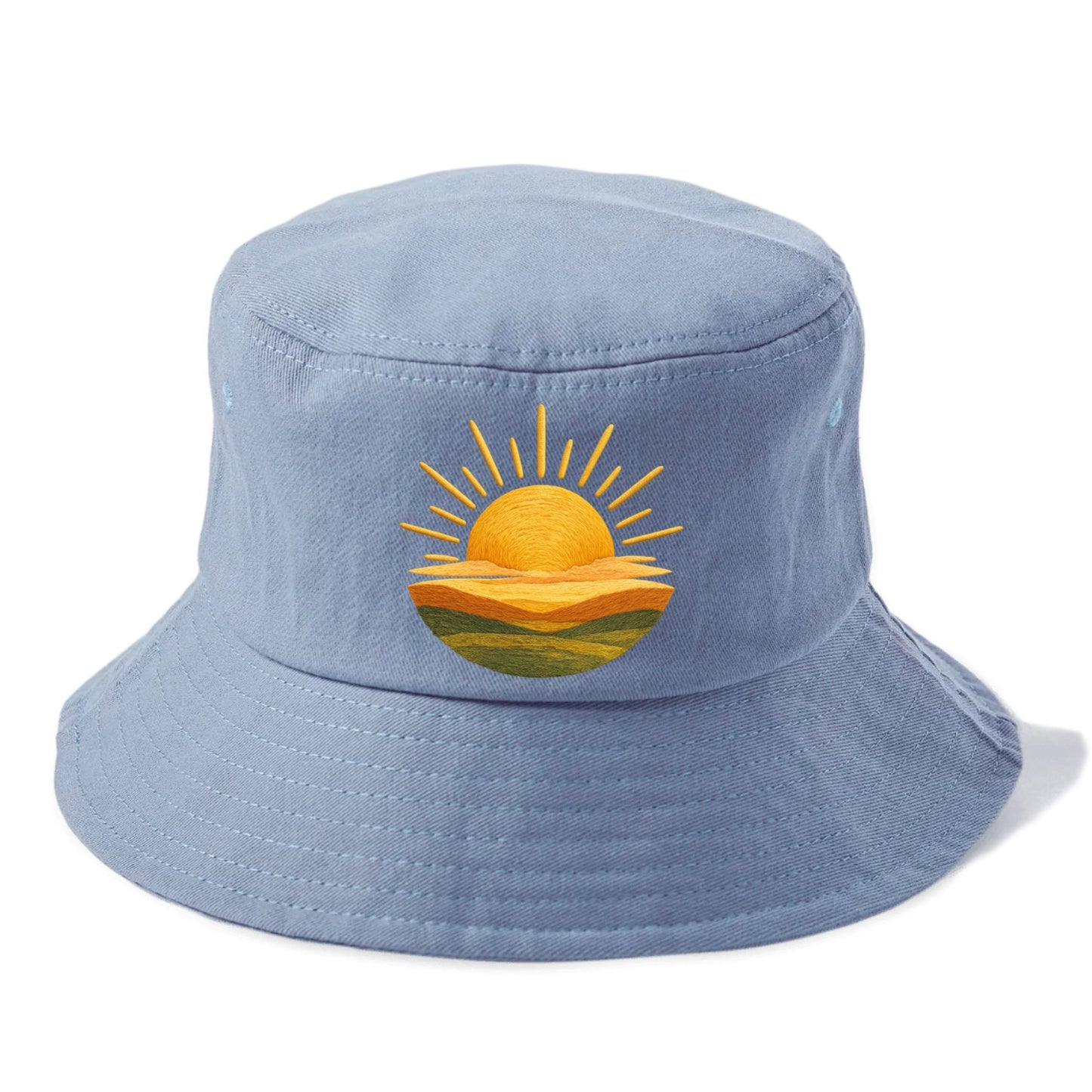 golden sunrise horizon Hat