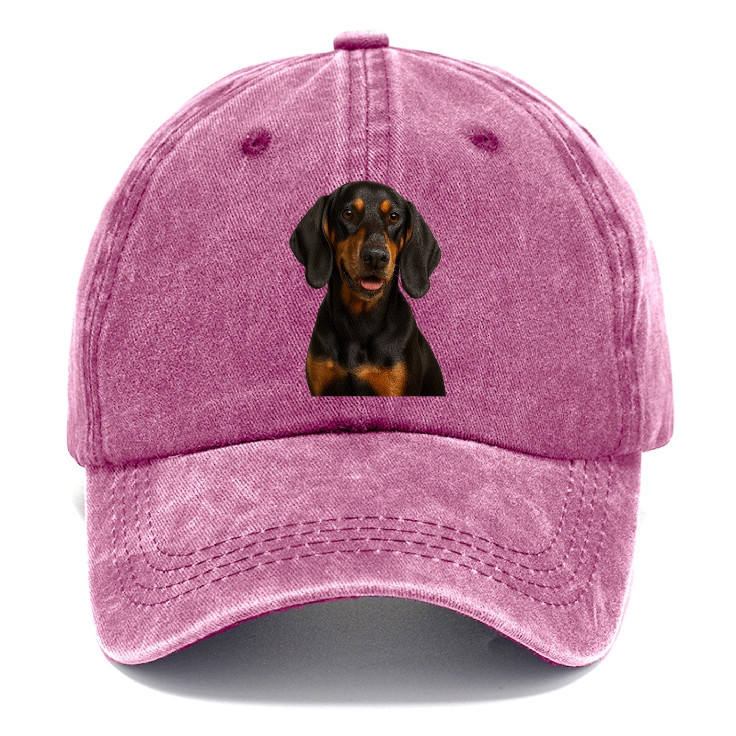 black tan coonhound portrait design Hat