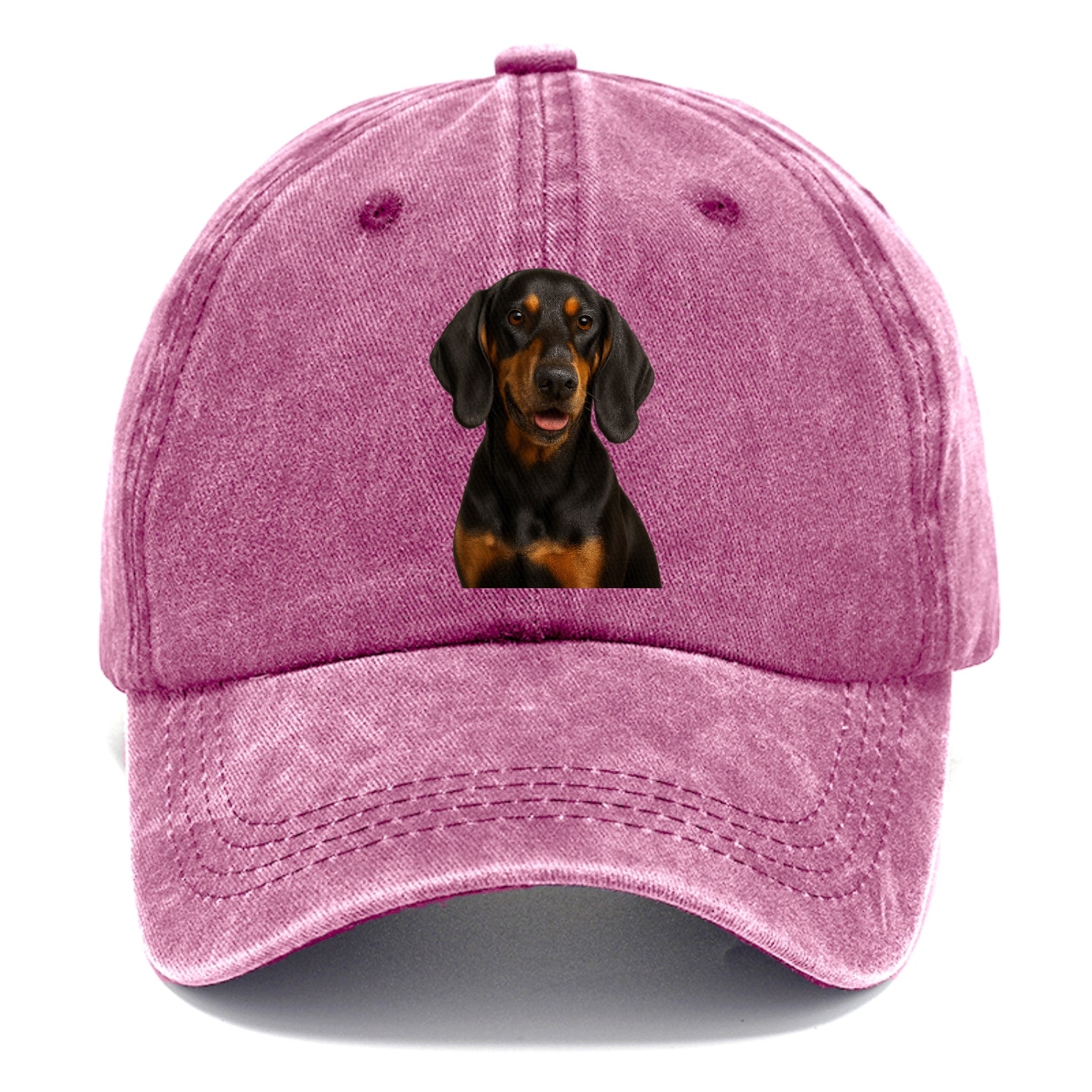 black tan coonhound portrait design Hat