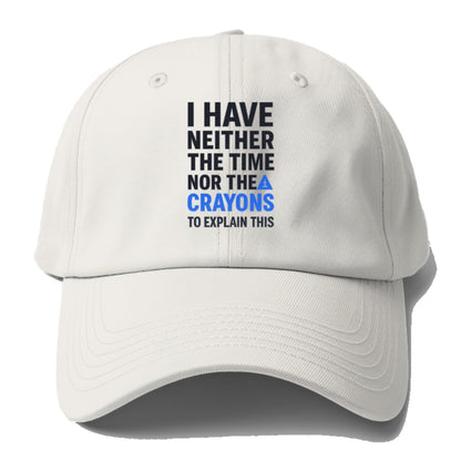 time nor crayons Hat