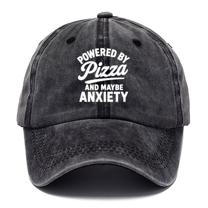 pizza powered anxious thoughts Hat