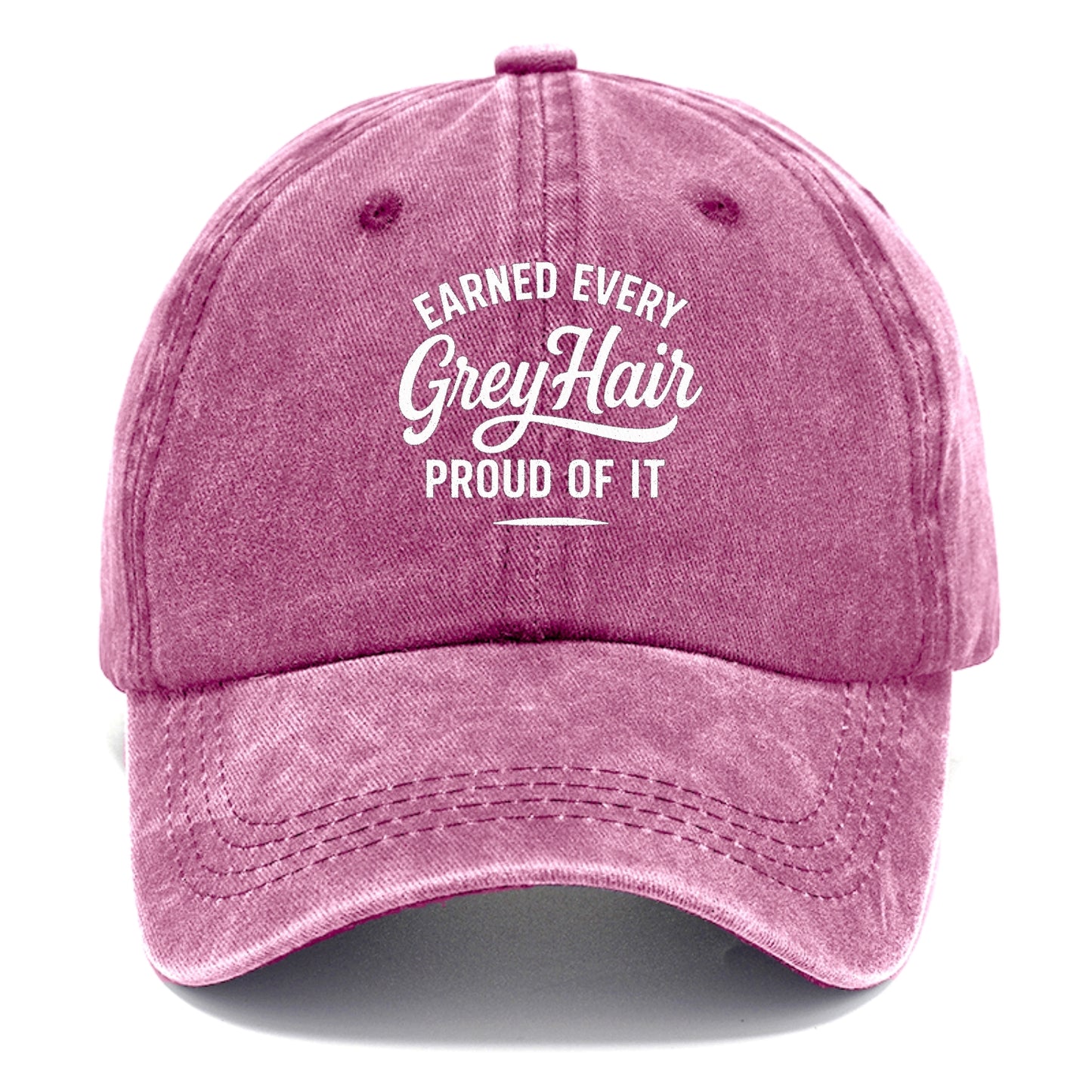 earned grey hair pride design Hat