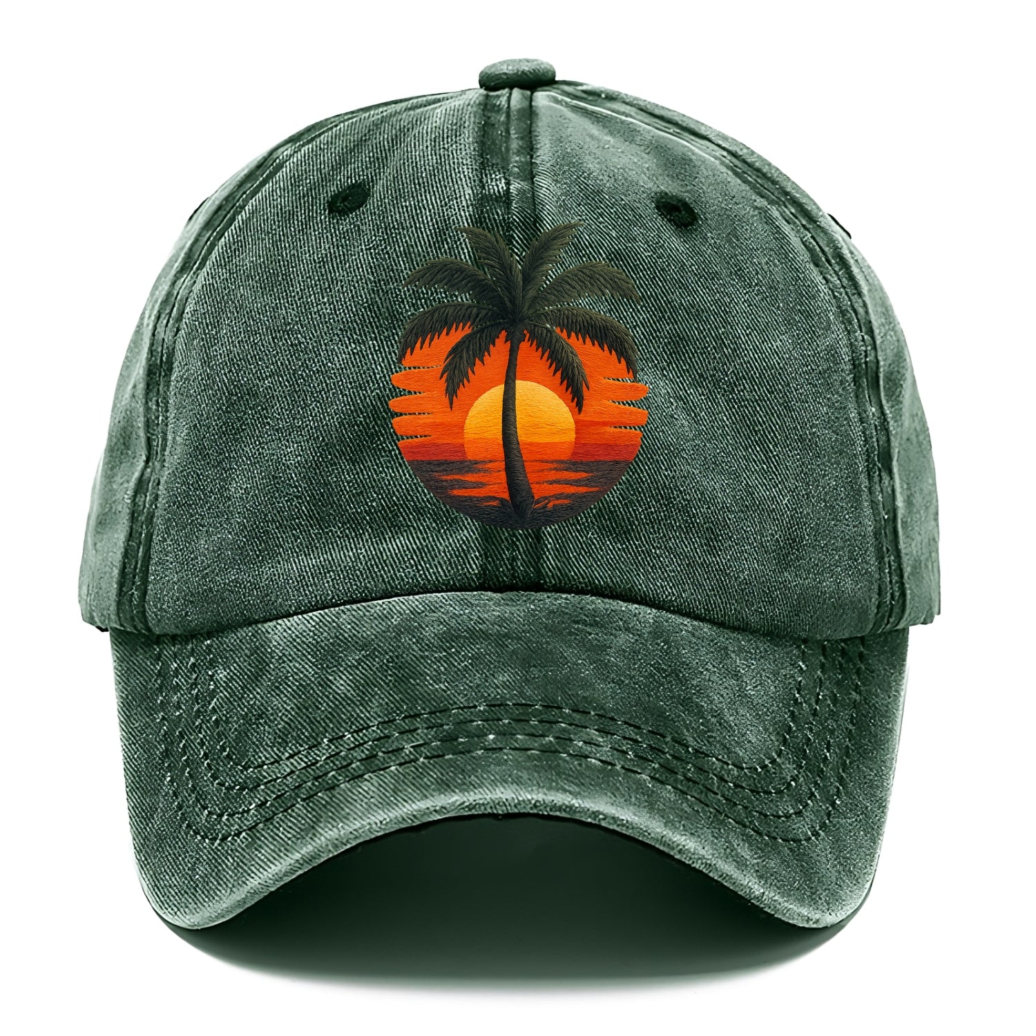 golden palm island sunset dream Hat
