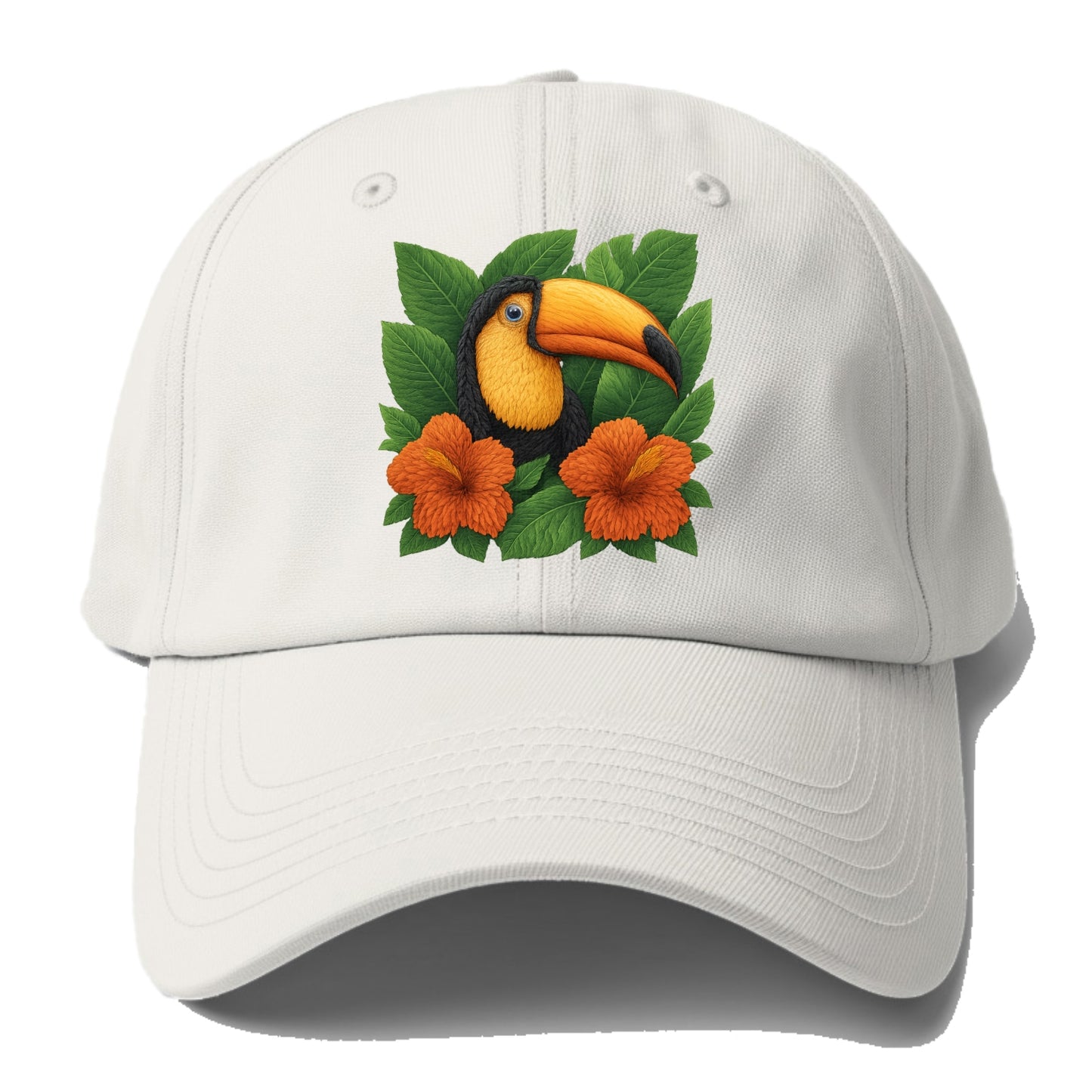 tropical paradise toucan bloom Hat