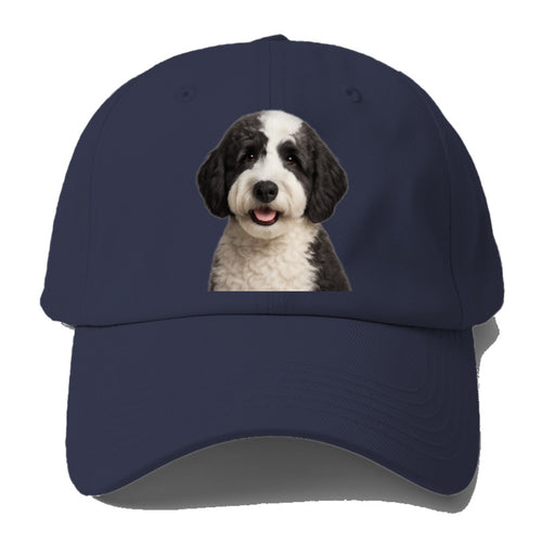Sheepadoodle Portrait Design Baseball Cap